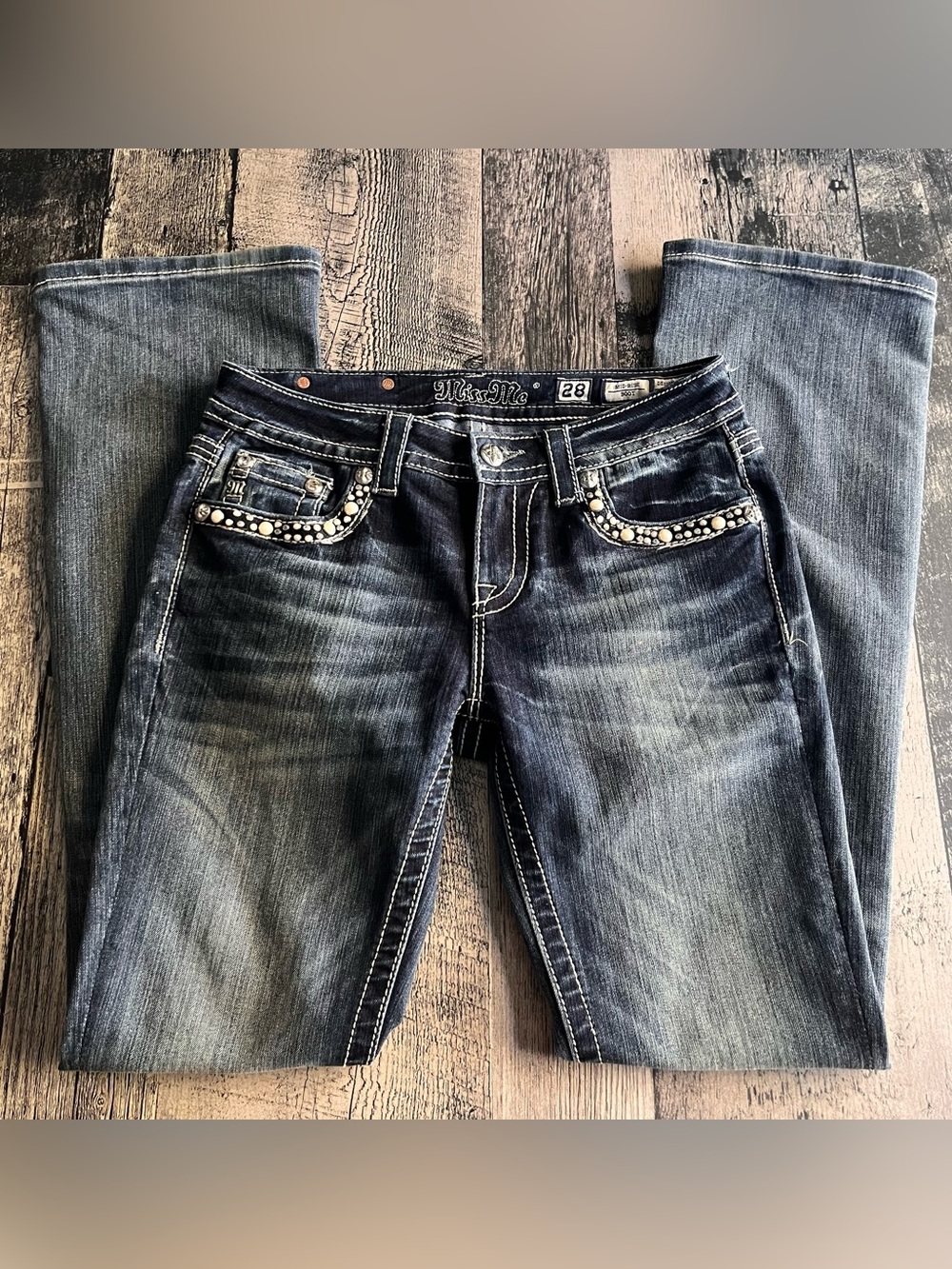 Y2K studded miss me jeans boot cut